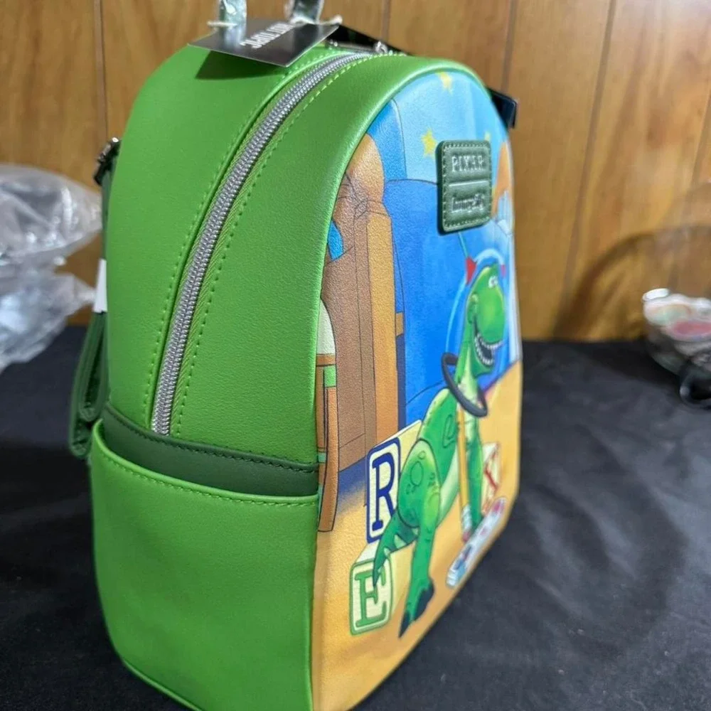 Loungefly Pixar Rex green‎ mini backpack NEW